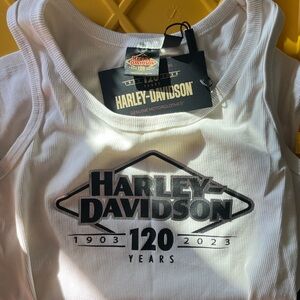 (NWT) Harley Davidson White Tank